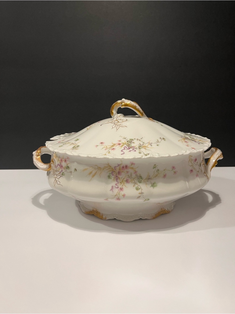 Antique 1895 Theodore Haviland Limoges Schleiger Soup Tureen France Rare